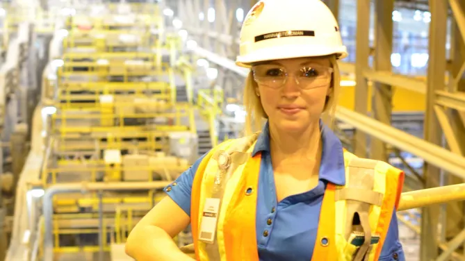 Hanna Steadman, Senior Supervisor of Moly/Filter Operations in Morenci, Arizona