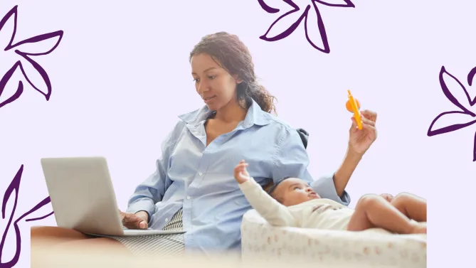 Woman Holding Child
