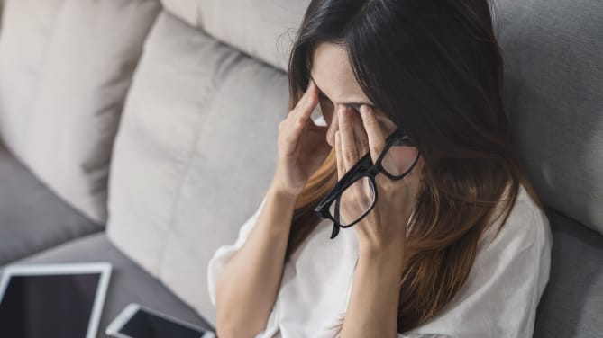woman stressed