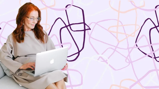 woman on job search