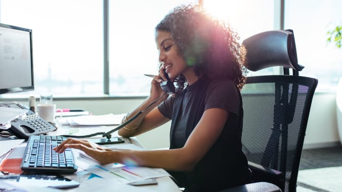 Woman at Desk