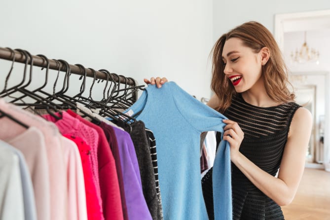 Woman Dressing