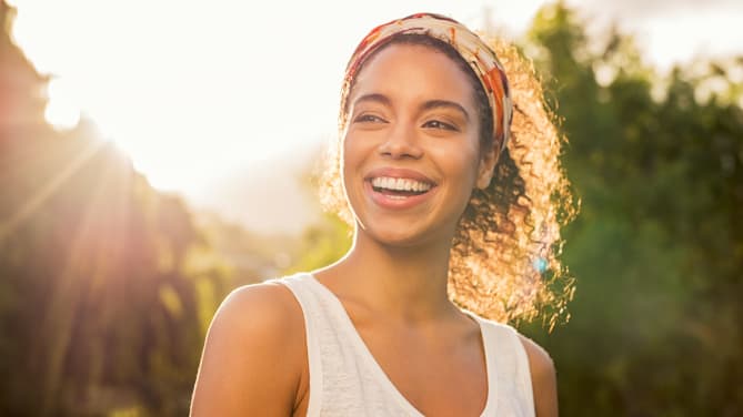 Smiling woman