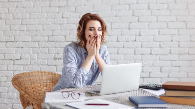 Stressed Woman at Home