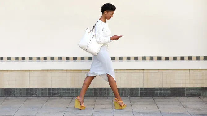 Woman on phone