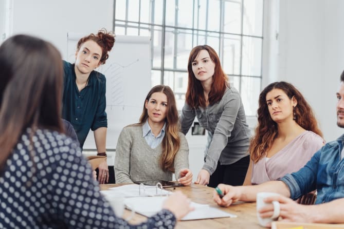 Group of coworkers together