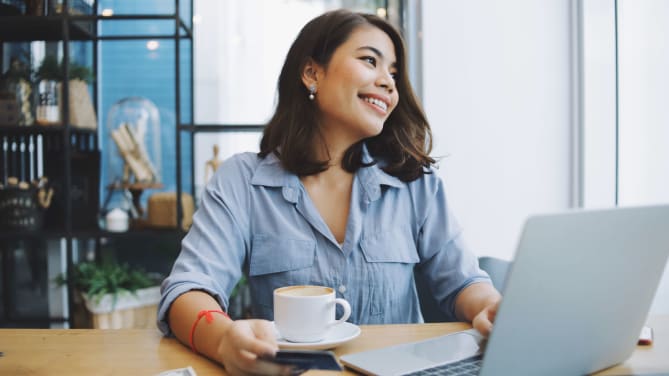 Happy Woman at Work
