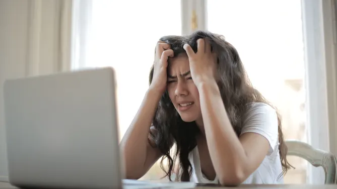 woman frustrated