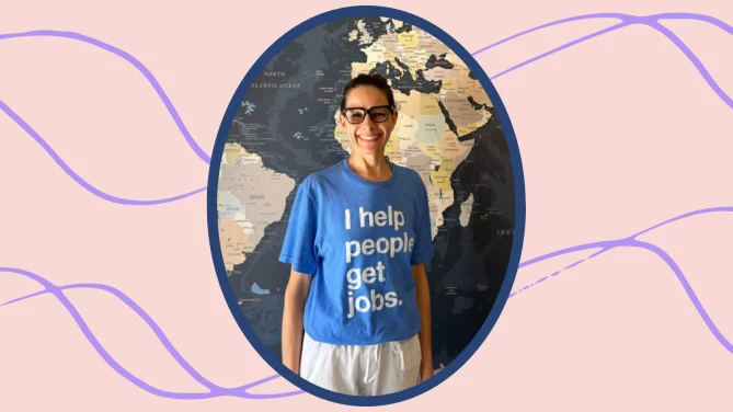 Sarah, the Global Wellbeing Team Lead at Indeed.