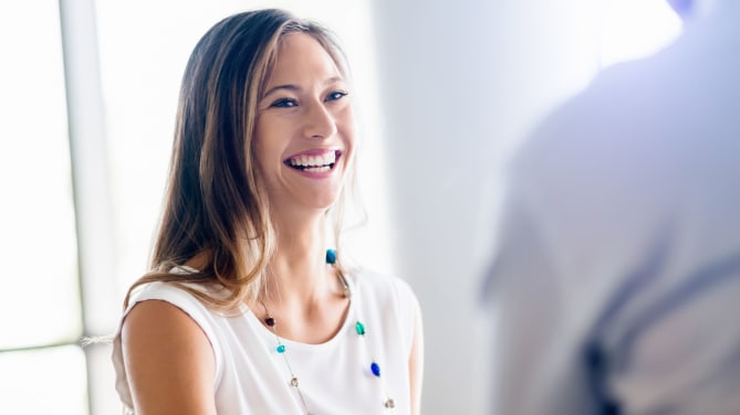 Woman in Interview