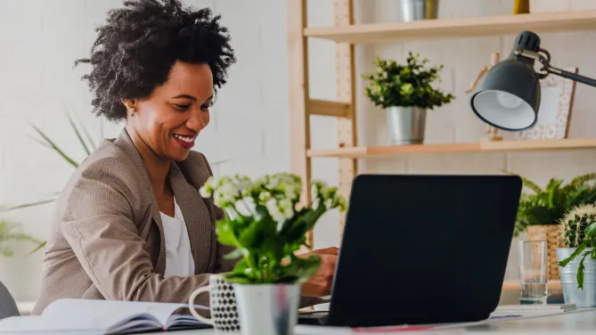 Woman on laptop
