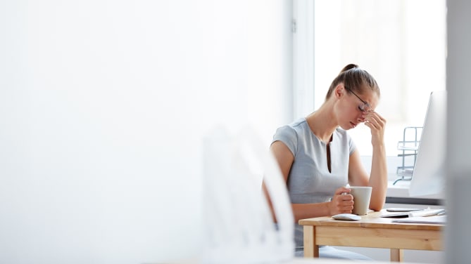 Tired woman