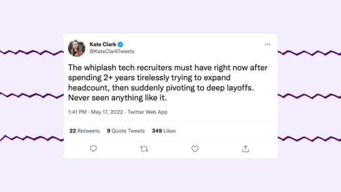 tweet about recent layoffs