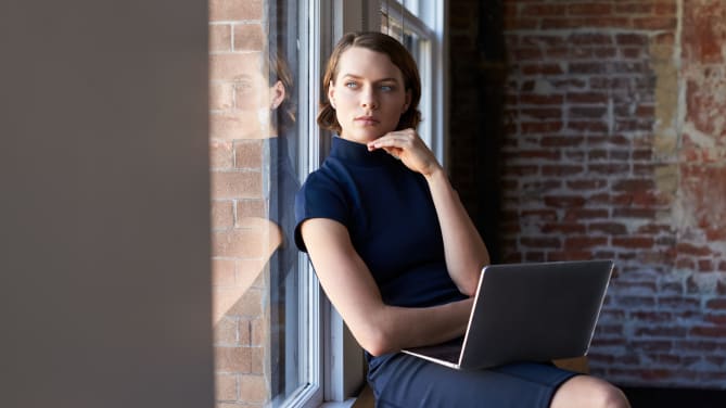 Woman thinking