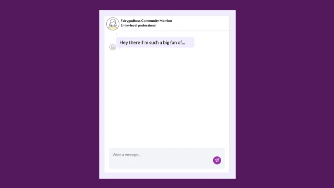 Fairygodboss messaging