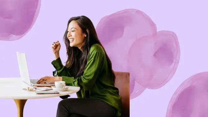 woman networking