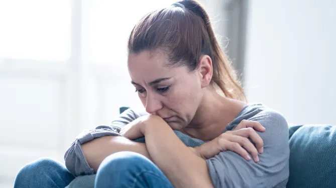 woman grieving