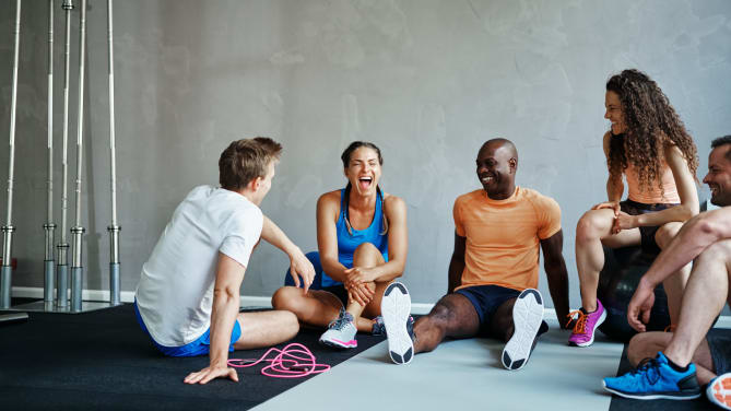 People at the gym