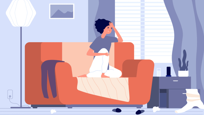 stressed woman