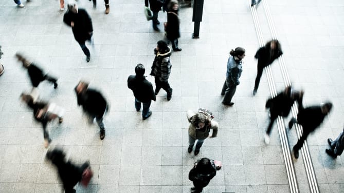 Pedestrians in motion