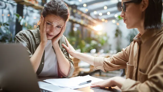 Frustrated woman