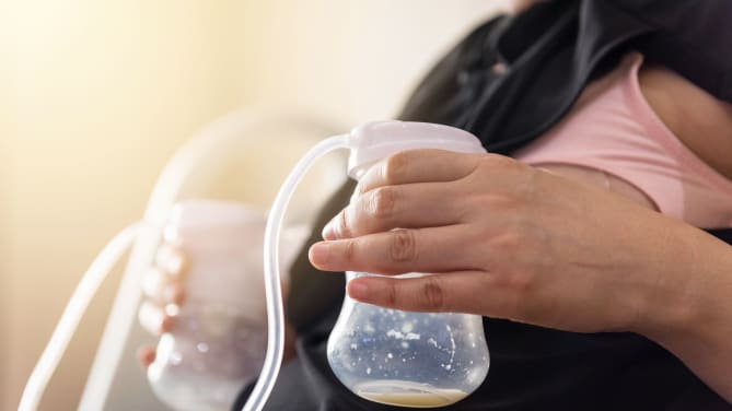 pumping woman