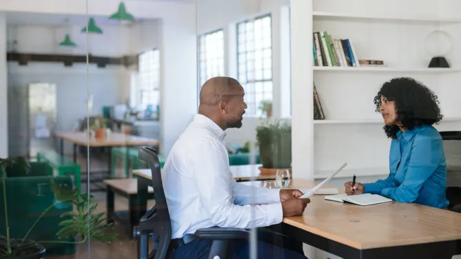 Women Talking at Work