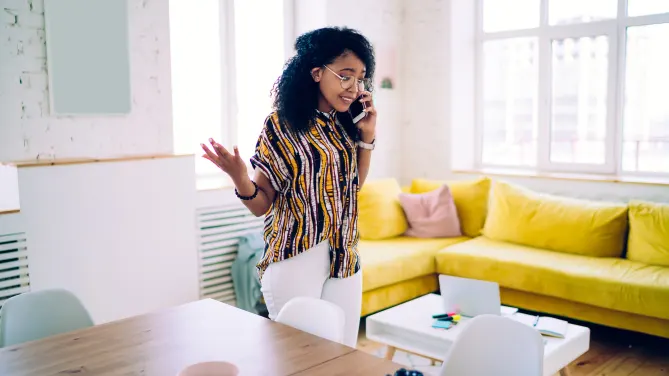 Woman negotiating