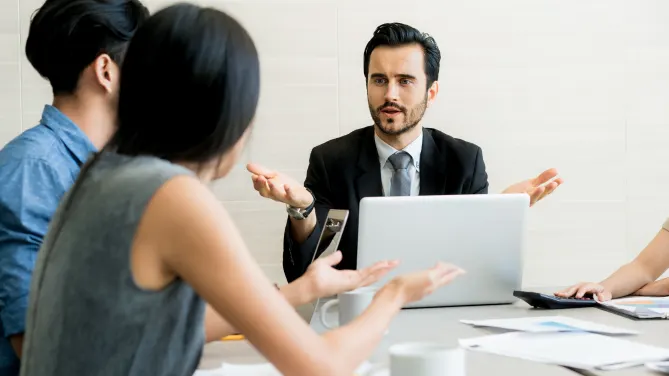 Woman stressed at work