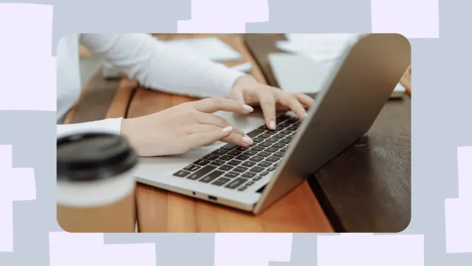 Woman reviewing her employer