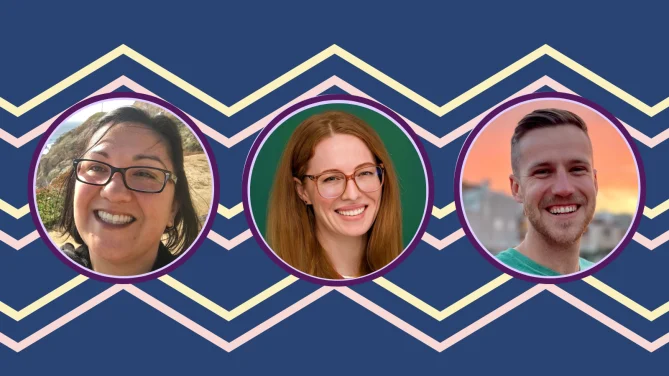 Rosa Carbajal, Lara Owen, and Justin Tomlin. Photos courtesy of Netapp.