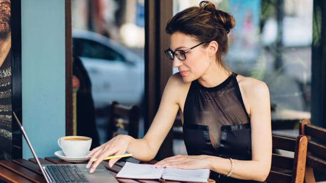 Women on computer