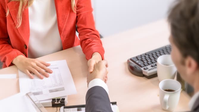 Woman at Financial Planning Meeting