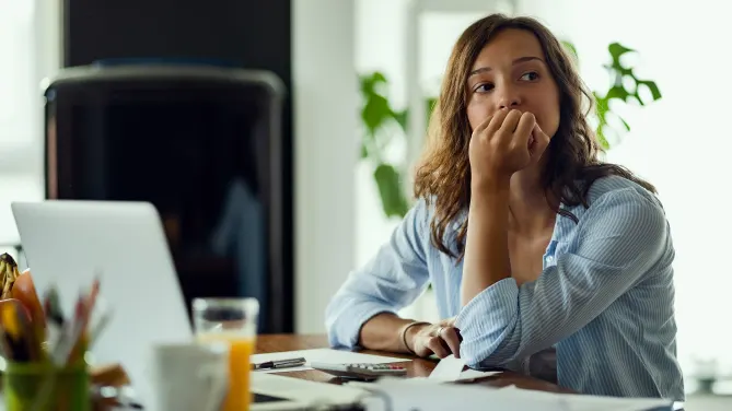 Millennial Woman Working
