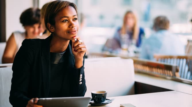Woman thinking