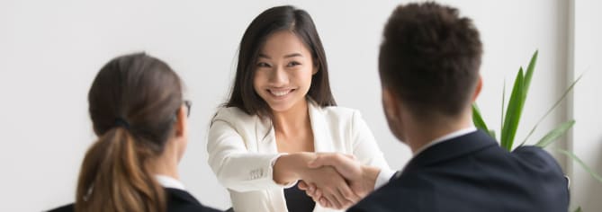 Female Job Candidate