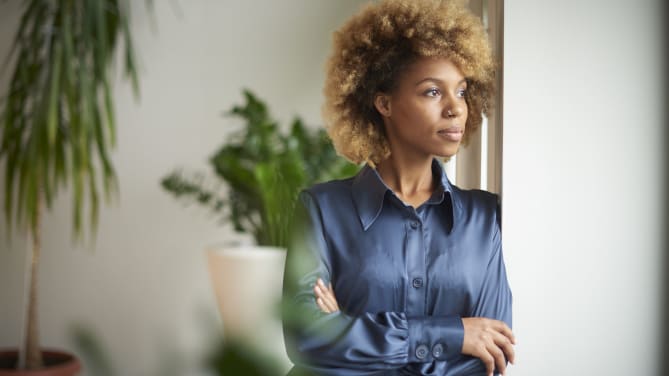 stressed woman