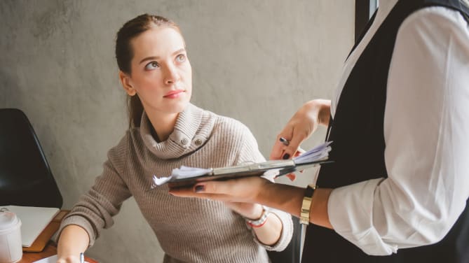 employee being asked to complete a project