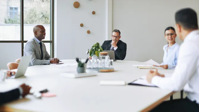 coworkers in an office