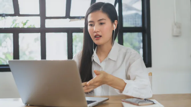 woman in job interview 