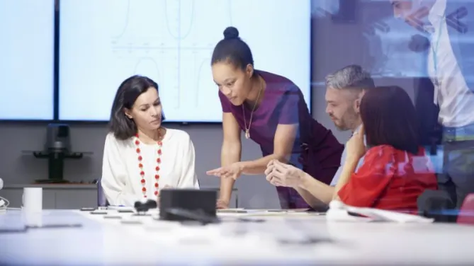 Colleagues at work