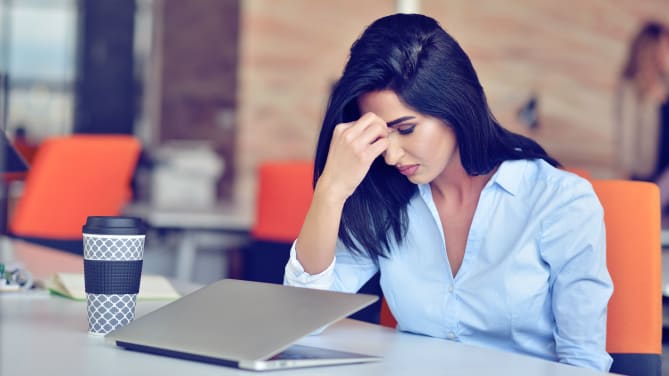 Frustrated woman