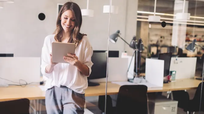Woman working in office