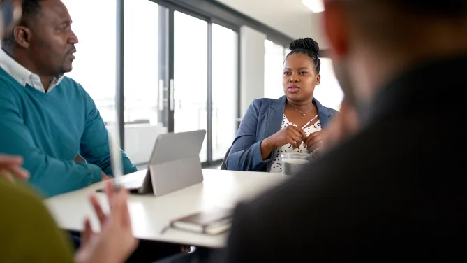 Woman Stressed at Work
