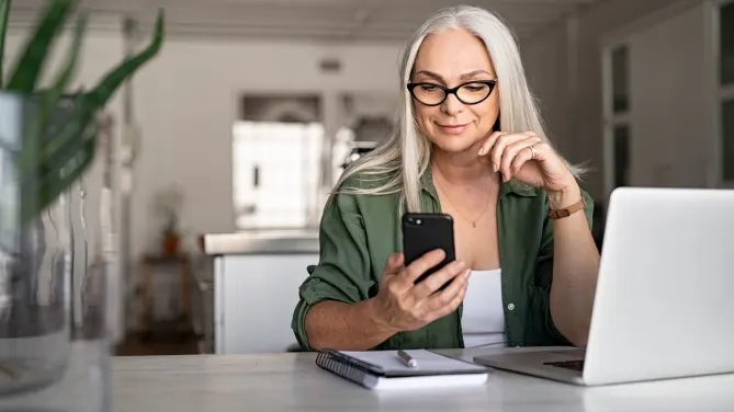 Woman applying to jobs