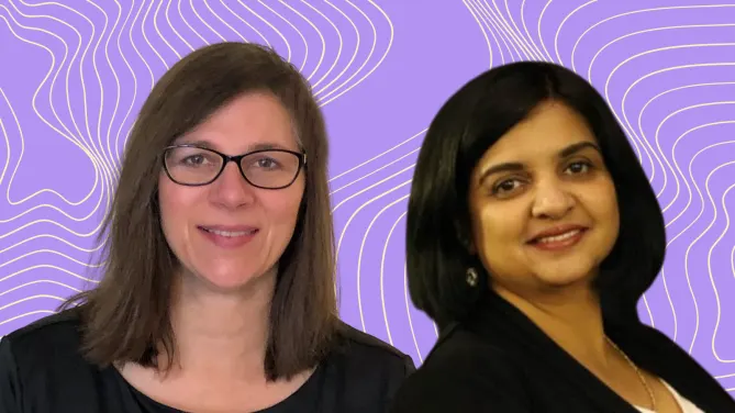 Carolyn Abbott and Preeti Venkataramani. Photos courtesy of Eaton.