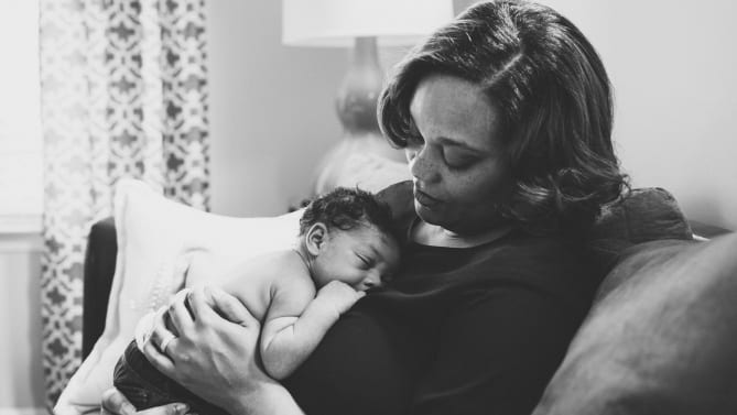 Charlitta and Her Son.  