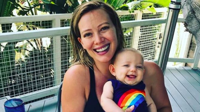 Hilary Duff and her niece, Lulu.