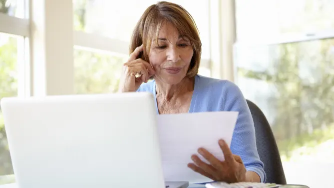 Older woman at work