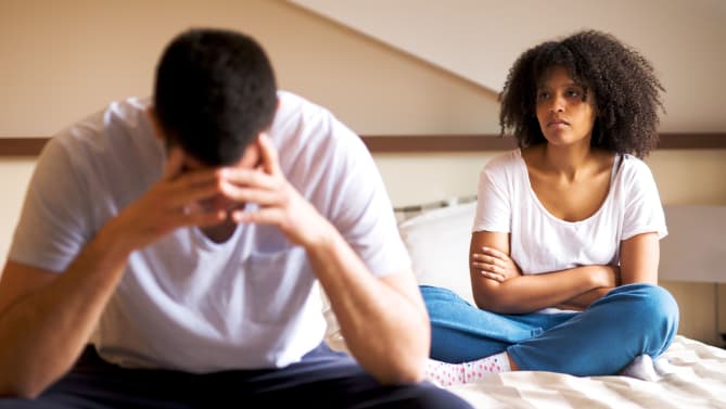 Frustrated couple